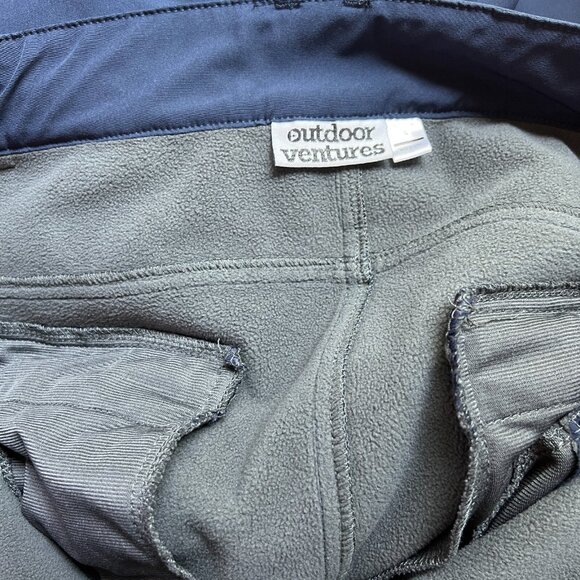 Outdoor Ventures Soft Shell Hiking Pants Men L (36X29) Fleece Insulated Durable - Picture 11 of 11